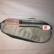 Wilson Team 3PK Tennis Bag Grey and Black WR8022801001 WILSON NEW Rare