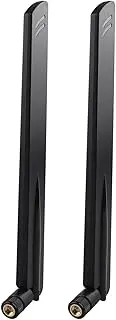 Futheda 2pcs 4G LTE Antenna SMA Male Omnidirectional Aerial 10dBi Compatible with Vodafone Huawei Netgear ZTE 4G LTE Router Gateway Modem Cellular Router Trail Camera Wireless Home Phone System