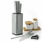 Steel Knife Block Universal Knives Storage Holder Kitchen Rack