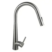 Round Chrome Pull Out Swivel Spout Hand Touch Smart Kitchen Laundry Mixer Tap Faucet