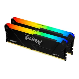 金士頓 Fury Beast RGB DDR4 3200MHZ Gaming RAM 黑/特別版白 (8GB/16GB/