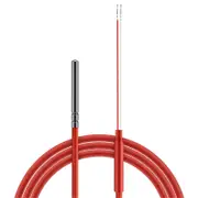 2 Wire PT1000 Temperature Sensor Thermistor Silicone Gel Coated 1.5Meters Probe 45mm x 5mm -50-180 Centigrade RTDs Picture color