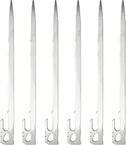 Camping Tent Stake Pegs | Tent Stake Heavy Duty Trampoline Pile Nail,Reusable Nail Spike, Stainless Steel Trampoline Ground Anchors for Picnic, Camping,Beach