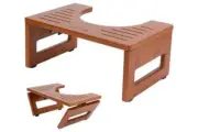 StrongTek Bamboo Toilet Stool Red-Brown