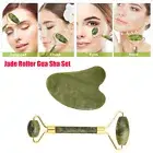 Jade Roller Gua Sha Set for Skin Care Puffiness Relief - Skin Care Gift Set