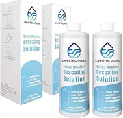 [Crystal Pure] 500ml Liquid Descaler Cleaner Descale Descaling Solution for Breville Gaggia Saeco Delonghi Jura Sunbeam Espresso Coffee Machine Pack of 2