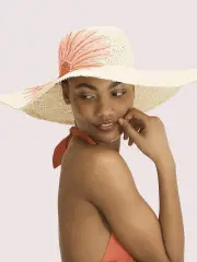embroidered daisy sunhat