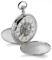 Charles Hubert Two-tone Gold-Finish Double Cover Pocket Watch