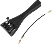 Create idea 1pc 3/4 4/4 Violin Tailpiece Tuners Aluminum Alloy Tuning Violin Tail 4 Fine Tuners Violin Tailpiece Violin AccessoryBlack