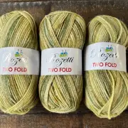 Lot Of 3 New Rozetti Two Fold Yarn. 4 Medium 197 Yards Color 125-04 Lot 83543