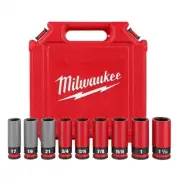 SHOCKWAVE Impact Duty&trade; 1/2 Drive SAE & Metric 9PC Lug Nut Wheel Socket Set