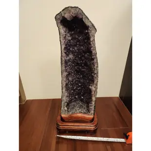 自售巴西火型紫水晶洞 20.8kg  鈦晶共生 透亮紫水晶洞 旺宅 旺氣 開運水晶洞