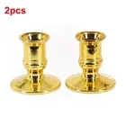 2pcs Taper Candle Holders Traditional Shape Fits Candlestick Home D??cor