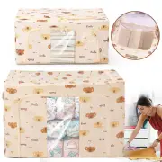 2Pcs Large Clothes Storage Bags 24]66L Underbed Wardrobe Cube Closet Box/