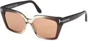 Tom Ford TF 1030 FT1030 light brown gradient shiny light brown 47J Sunglasses