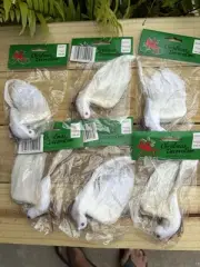Birds White Feather 6 PCs. Vintage Store Stock In Un-opened Packaging 5”