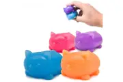 4-Pack Stress Relief Balls, Bouncy and Flexible Stress Relief Toys, Fidget Toys for Anxiety Relief and Increased Concentration