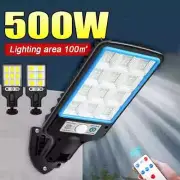 LED Solar Lights 3 Lighting Mode Motion Sensor with Remote Control Street Lamp