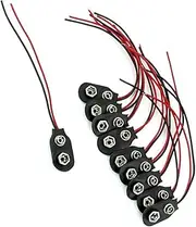 SHINEOFI 50Pcs I Type Clip Connector with Cable Battery Connector for Easy Installation of LEDs and Devices