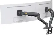 [NB North Bayou] Dual Monitor Desk Mount Fits 27"-34" Monitors.Curved Dual Screen Monitor Arms HD G65 for Large Screens up to 16kg
