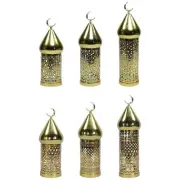 Candle Lantern Ornate Crafts Candle Holder Lamp for Eid Porch Indoor Outdoor