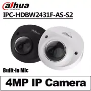 Dahua IPC-HDBW2431F-AS-S2 4MP IR Fixed-focal Mic Dome Network CCTV Camera POE
