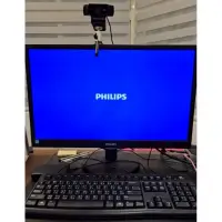 在飛比找蝦皮購物優惠-(主機與螢幕) PHILIPS 飛利浦 24吋 電腦螢幕/I