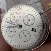 Chronograph Movement Asian 7750 Black Dial Single Calendar Second Hand at 9 ETA