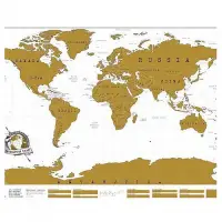 在飛比找蝦皮購物優惠-Luckies 刮刮樂地圖─我的世界地圖 42x30cm
