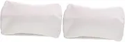 BUTIFULSIC 2pcs Cylindrical Headrest Neck Support Pillow Cylinder Pillow Case Farmhouse Pillow Covers Cylinder Neck Pillow Zippered Pillow Covers Cylindrical Pillow Cover White Crystal Velvet
