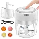 Electric Mini Garlic Chopper Masher Portable Food Processor Mincer Grinder AU