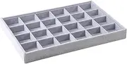 TAOZHUGONG Stackable Jewellery Tray, Jewellery Display 24 Compartments, Jewellery Trays Organiser, Drawer Jewellery Insert, Storage Box for Earrings, Ring, Necklace (A)