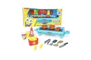 SpongeBob SquarePants Krusty Krab Toy Grill for Kids Lights Sounds Krabby Patty Burgers, Kelp Fries, Pretend Plastic BBQ Cooking Toys for Toddlers