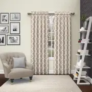 Ellery Homestyles Taupe Pairs To Go Vickery Rod Pocket Window Curtain