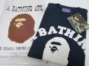 A BATHING APE BAPE Swarovski Rhinestone T-shirt Navy White [L] New with tags VTG