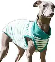 IUOUTG Stripe Cotton T-Shirt for Italian Greyhound, Breathable Thin Pet Vest, Dog Summer Sleeveless Sport Vest for Whippets Dogs