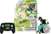 Hot Wheels R/C Wheelz Stuntin’ Remote-Controlled Wheelchair Performs Spins, Tricks & Jumps with Paralympic & Motocross Athlete Aaron “Wheelz” Fotheringham Action Figure [Amazon Exclusive]