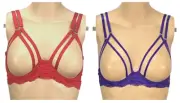 VICTORIA'S SECRET VERY SEXY STRAPPY FISHNET LACE OPEN CUP DEMI BRA XS S M L XL