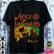 Alice In Chains Band Tour Music Tee Cotton Shirt For Men Women S To 5XL