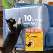 Cat Scratch Furniture Protector-10 Pack Adhesive Couch Protector from Cat Claws