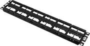 Panduit CPP48WBLY 48-Port Flat Patch Panel, Black