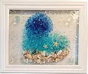 Sea Glass Art Kit, Sea Glass Resin Art Kits, DIY Resin Beach Art Kit, Animal Plant Accessories (Style-B)