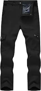 [TBMPOY] Men's Military Tactical Pants Quick Dry Outdoor Hiking Cargo Trousers with Zipper Pockets