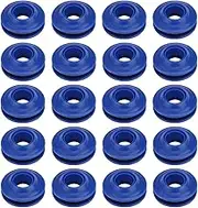 Pack of 20 Plastic Eyelets Set for Tarpaulin, Eyelet Set Eyelets Blue Pool Cover Plastic Eyelets for Tarpaulin Textile Tarpaulin Curtains Tents Pool Tarpaulin (28 x 28 x 11 mm)