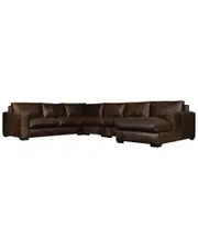 Bernhardt Dawkins Leather Sectional