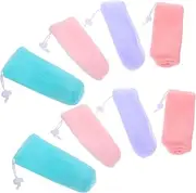 FOMIYES 8pcs Soap Foaming Net Soap Bar Soap Refill Soap Pouch Soap Dish Soap Holder Liquid Foam Net Clear Soap Dispenser Dish Soap Body Soap Acid Soap Bar Soap Canal Tallow or