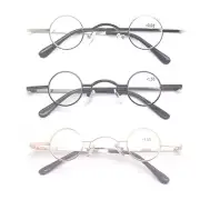 Men Women Small Round Reading Glasses 1.5 2.0 2.5 3.0 Metal Readers 30mm B