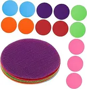 GOOHOCHY Vinyl Floor Stickers Set 24pcs Round Markers for Kids Play Mat Classroom Decals Soccer Cones for Preschool Activities