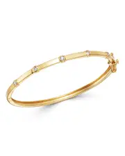 Bloomingdale's Fine Collection Diamond Bezel Set Bangle Bracelet in 14K Yellow Gold, 0.20 ct. t. w.