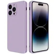 MCC iPhone 15 Pro Soft Liquid Silicone Shockproof Case Cover Apple 15Pro [Light Purple]
